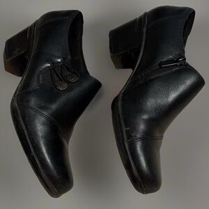 Women’s Clark’s Bootie Ankle Boots Emslie  Warren Shoes Boots Black Size 7